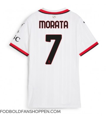 AC Milan Alvaro Morata #7 Udebanetrøje Dame 2024-25 Kortærmet
